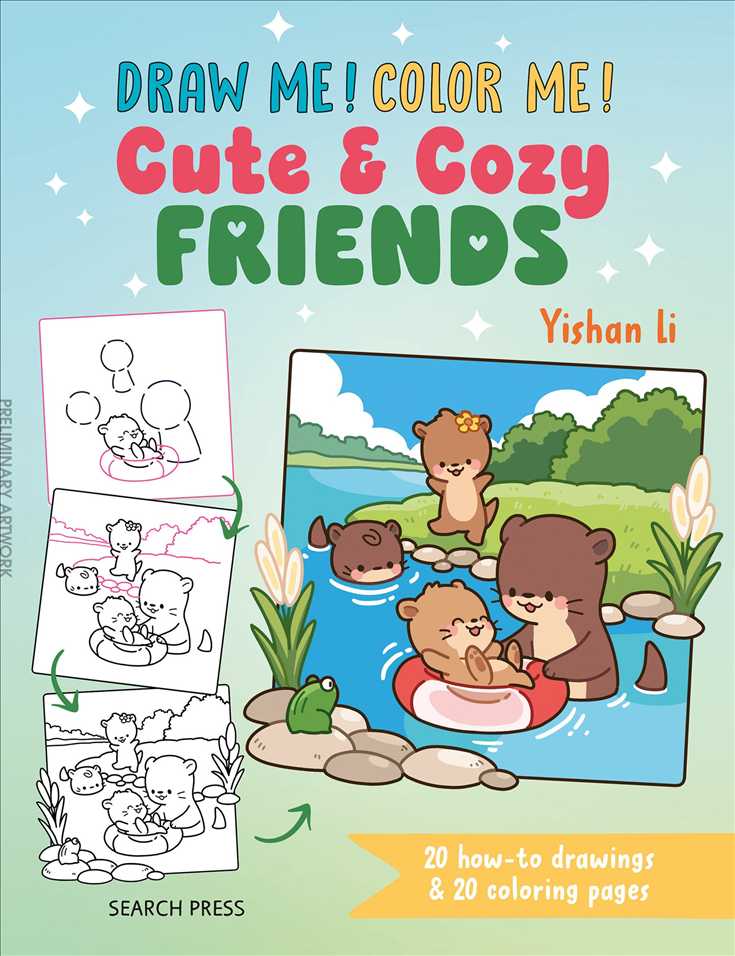 Draw Me! Color Me!: Cute &amp; Cozy Friends