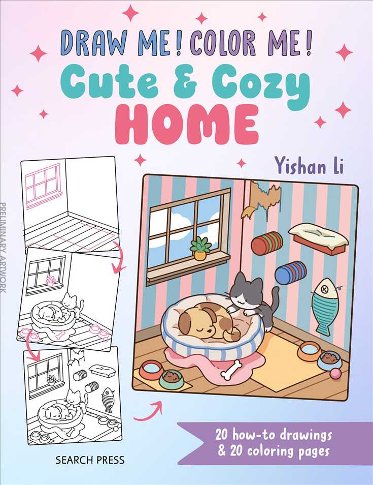Draw Me! Color Me!: Cute &amp; Cozy Home