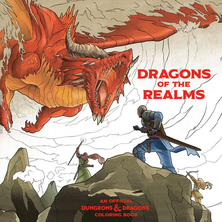 Dragons of the Realms: An Official Dungeons &amp; Dragons Coloring Book