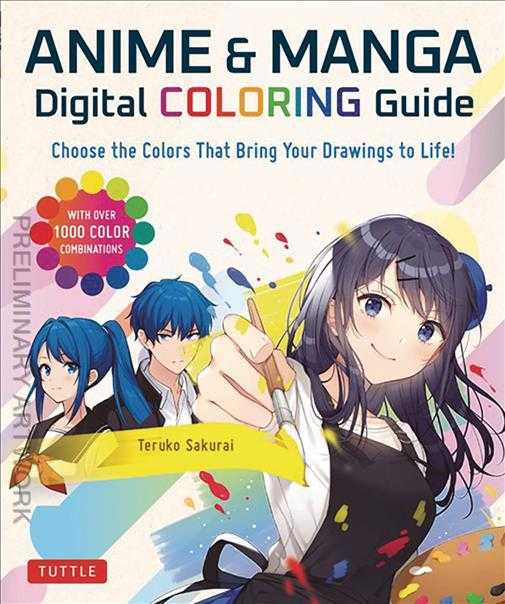 Anime &amp; Manga: Digital Coloring Guide