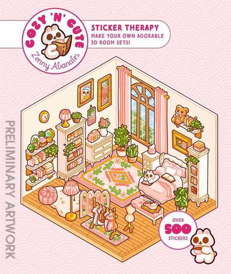 Cute’n’cozy Sticker Therapy