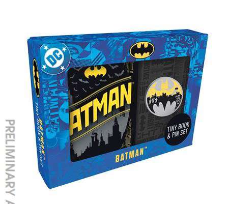 DC Comics: Batman Tiny Book and Pin Set