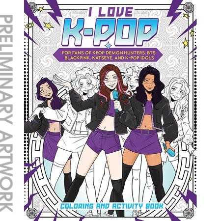 I Love K-Pop Coloring and Activity Book