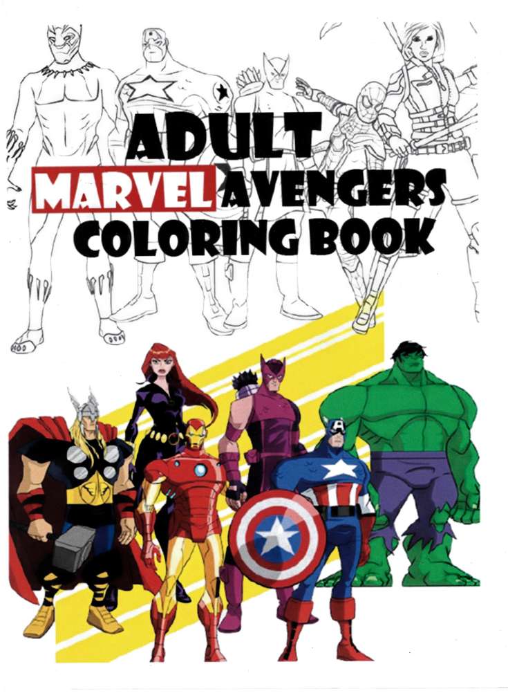 Adult Marvel Avengers Coloring Book