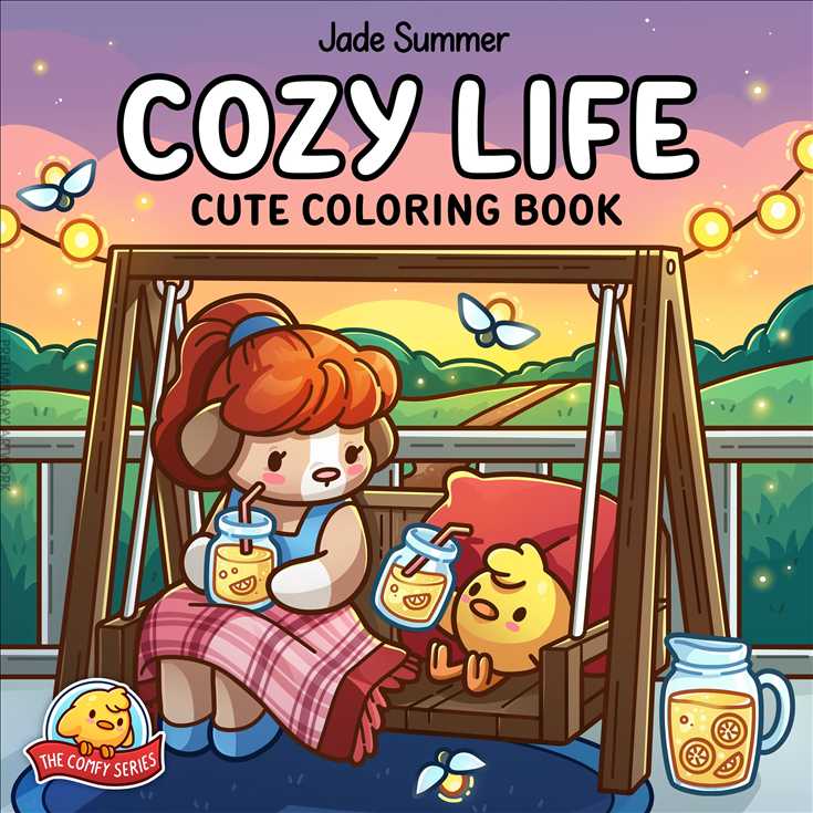 Cozy Life: Cute Coloring Book