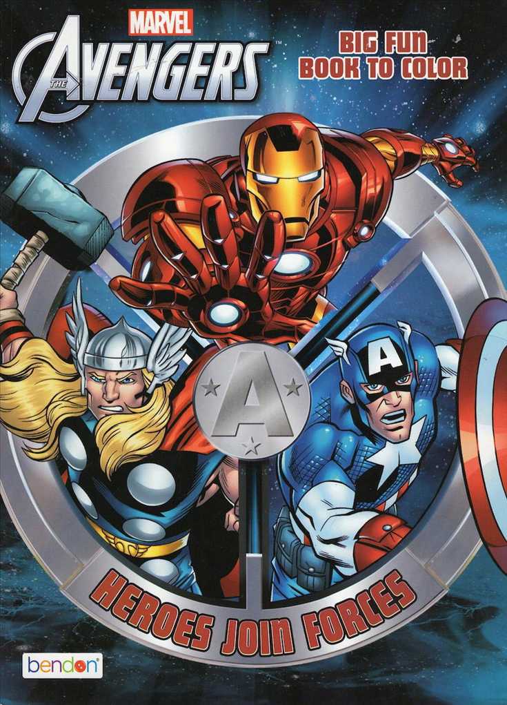 Avengers: The Big Fun Book to Color: Heroes Join Forces