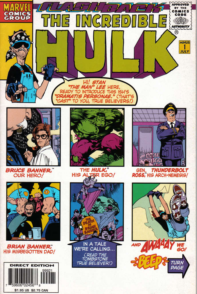 The Incredible Hulk #-1 Variation A