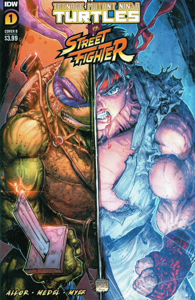 Teenage Mutant Ninja Turtles Vs. Street Fighter #1 Variation B