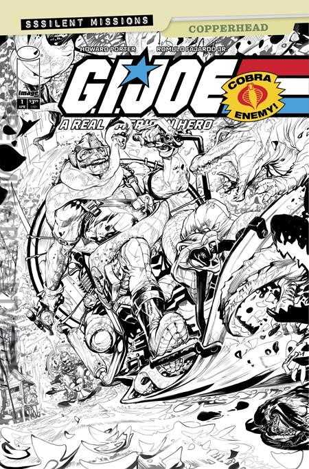 G.I. Joe, a Real American Hero Sssilent Missions Copperhead #1 Variation C