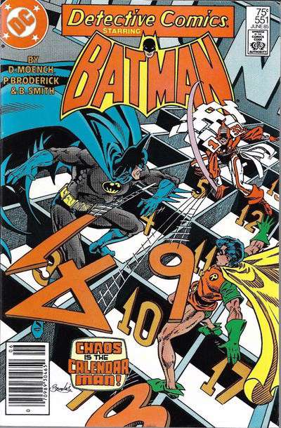 Detective Comics #551 Newsstand Edition