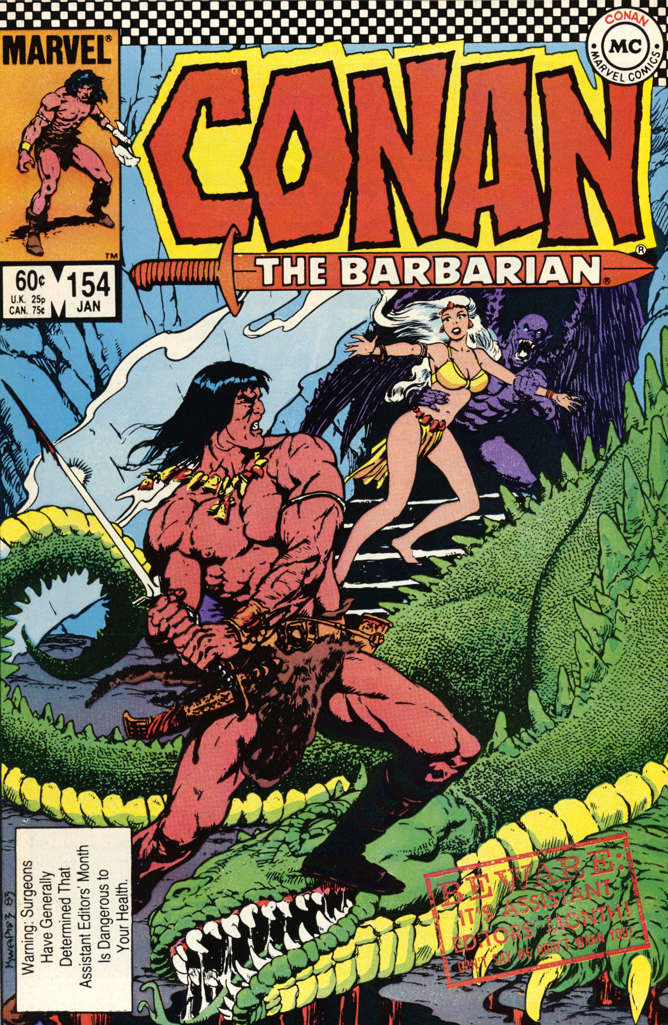 Conan the Barbarian #154 Newsstand Edition