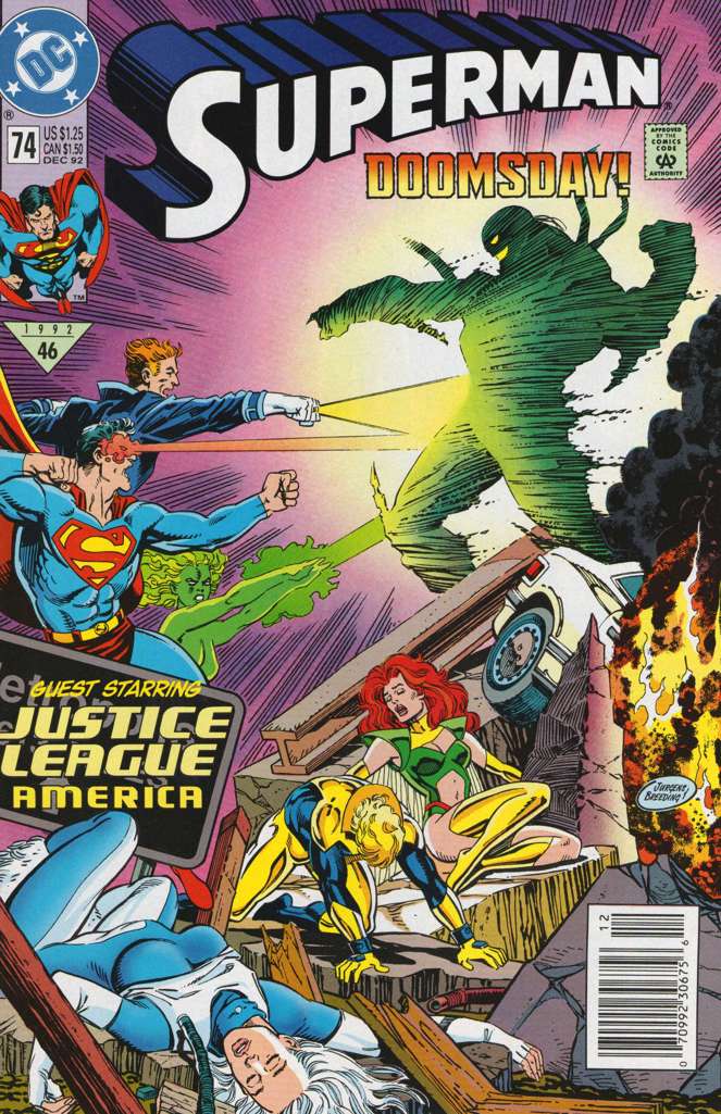Superman (2nd Series) #74 Newsstand Edition