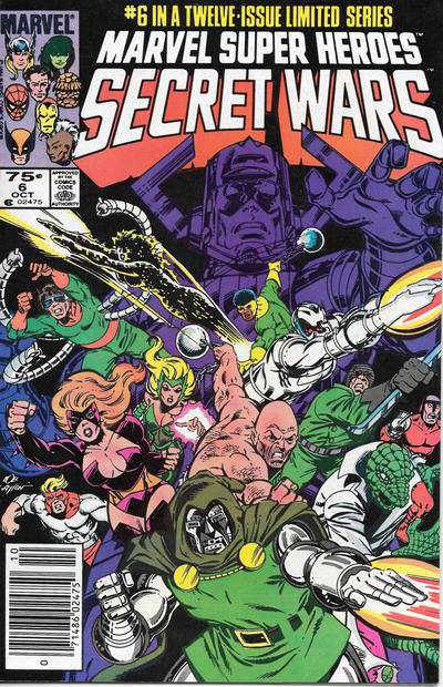 Marvel Super Heroes Secret Wars #6 Newsstand Edition