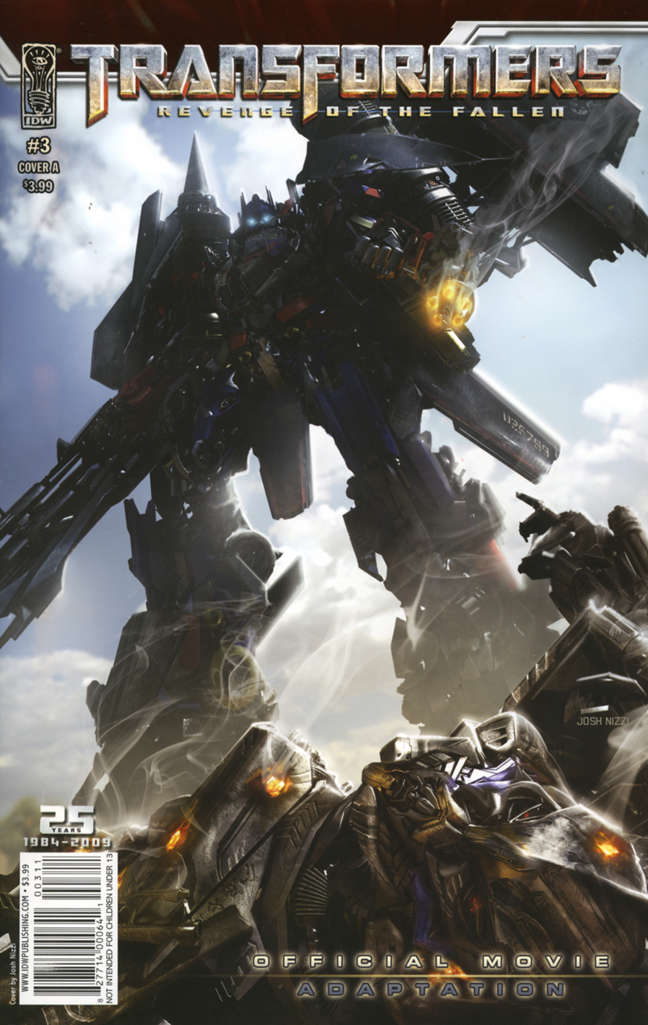 Transformers: Revenge of the Fallen Official Movie Adaptation #3 Variation A