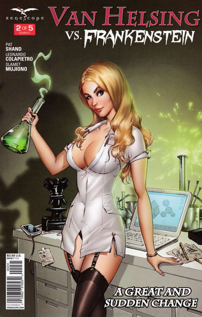Van Helsing vs. Frankenstein #2 Variation C