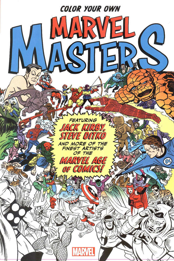 Color Your Own Marvel Masters #1