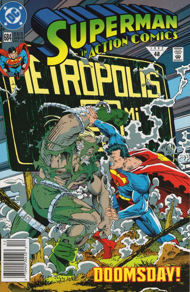 Action Comics #684 Newsstand Edition