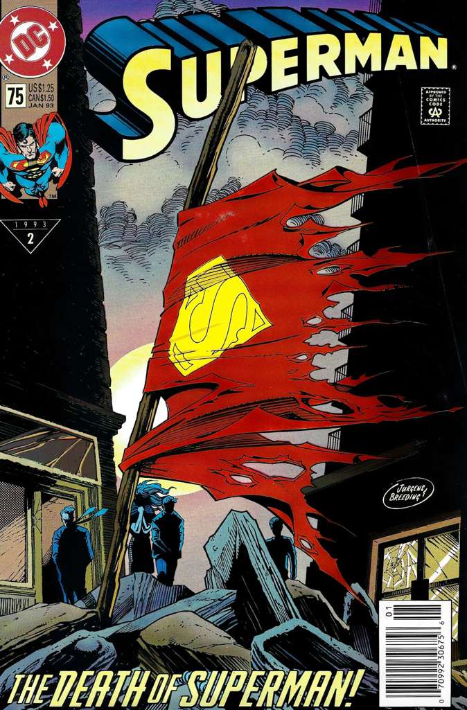 Superman (2nd Series) #75 Newsstand Edition