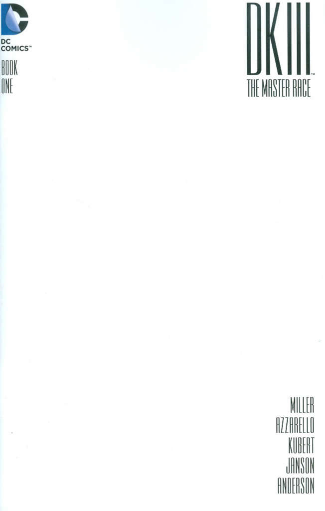 Dark Knight III: The Master Race #1 Variation A