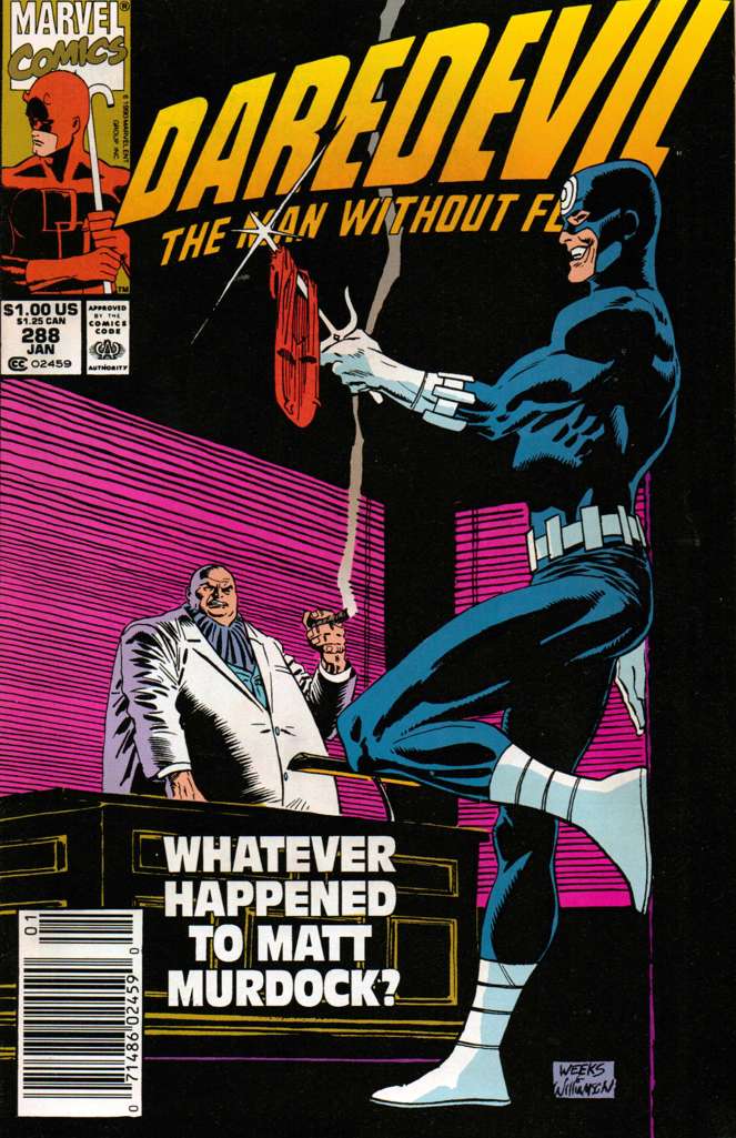 Daredevil #288 Newsstand Edition