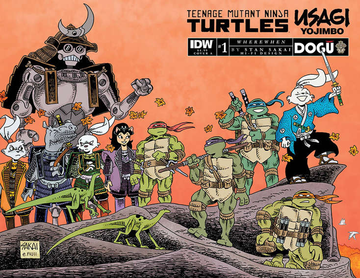 Teenage Mutant Ninja Turtles/Usagi Yojimbo: Wherewhen #1 Variation A