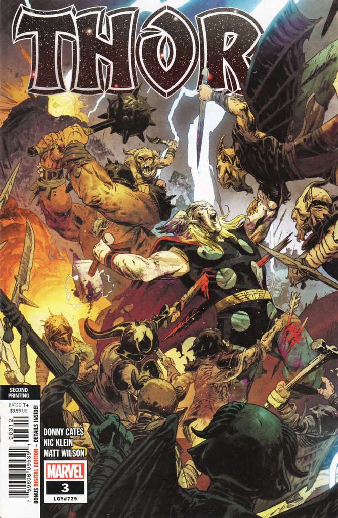 Thor (6th Series) #3  - 2nd printing
