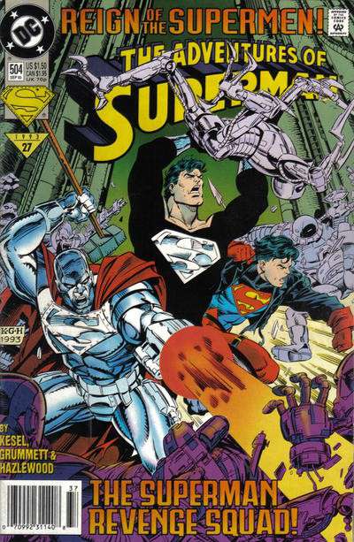 Adventures of Superman #504 Newsstand Edition