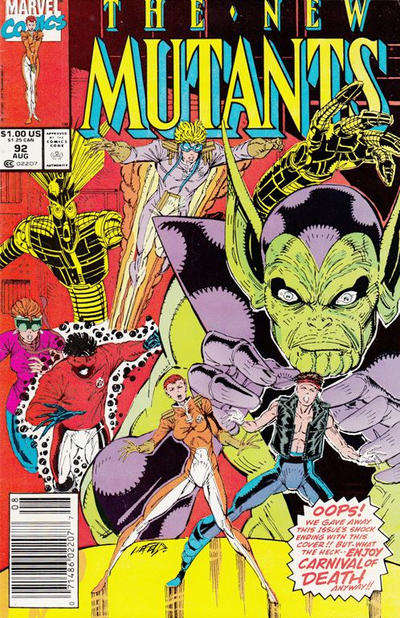 The New Mutants #92 Newsstand Edition