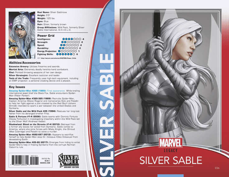 Silver Sable #36 Variation B