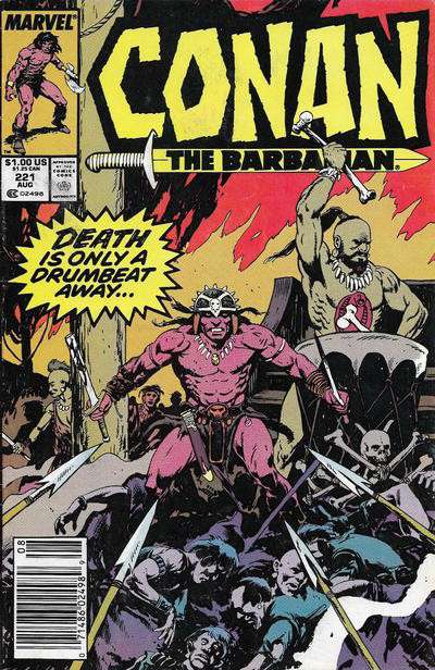 Conan the Barbarian #221 Newsstand Edition
