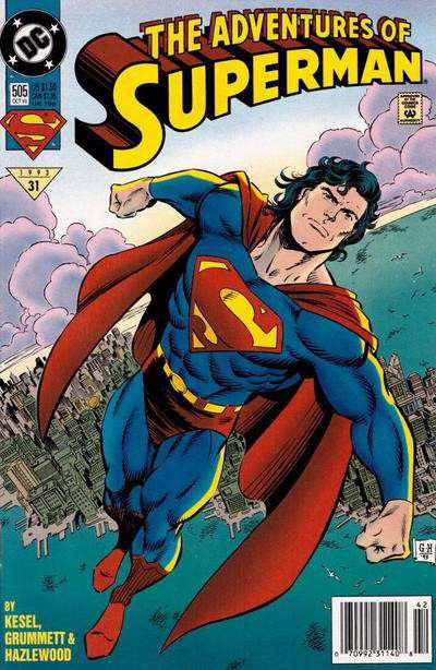 Adventures of Superman #505 Newsstand Edition