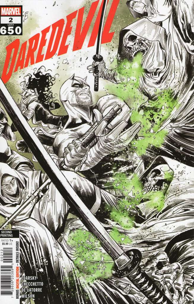 Daredevil (7th Series) #2  - 2nd printing