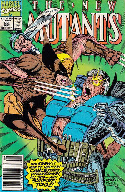 The New Mutants #93 Newsstand Edition