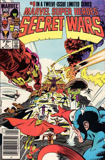 Marvel Super Heroes Secret Wars #9 Newsstand Edition