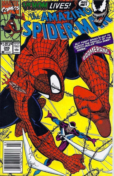 The Amazing Spider-Man #345 Newsstand Edition