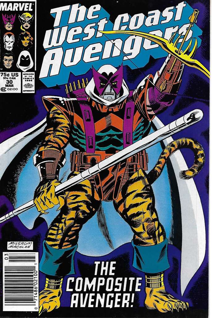 West Coast Avengers #30 Newsstand Edition