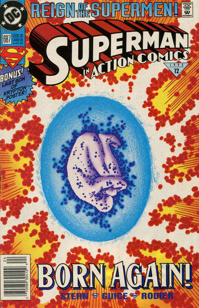 Action Comics #687 Newsstand Edition