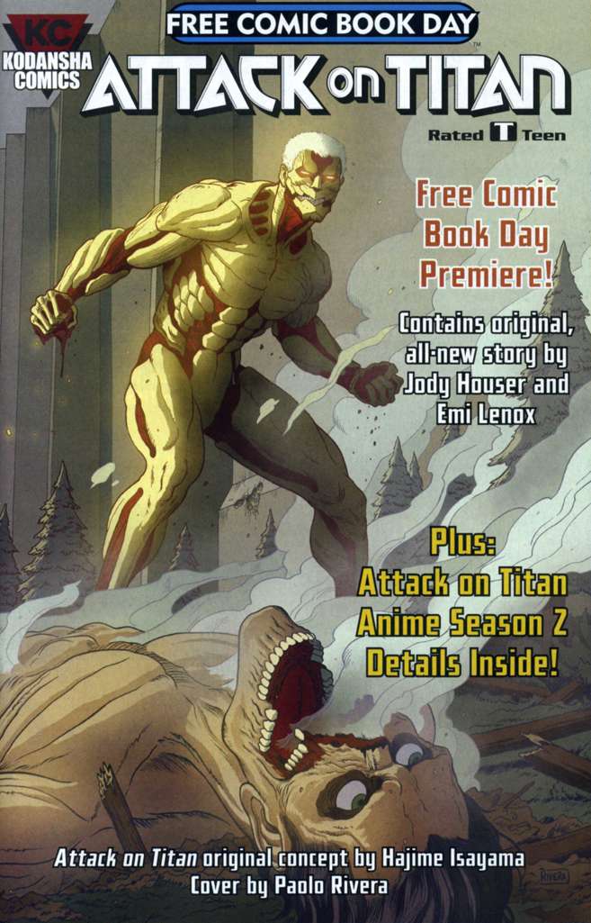 Attack On Titan Anthology Free Comic Book Day #2017