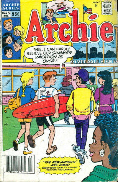Archie #372 Newsstand Edition