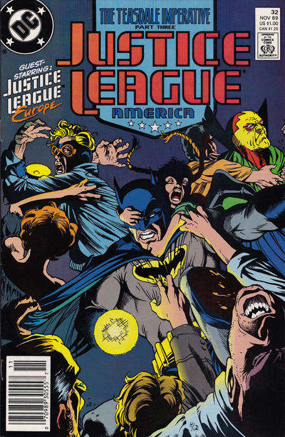 Justice League America #32 Newsstand Edition