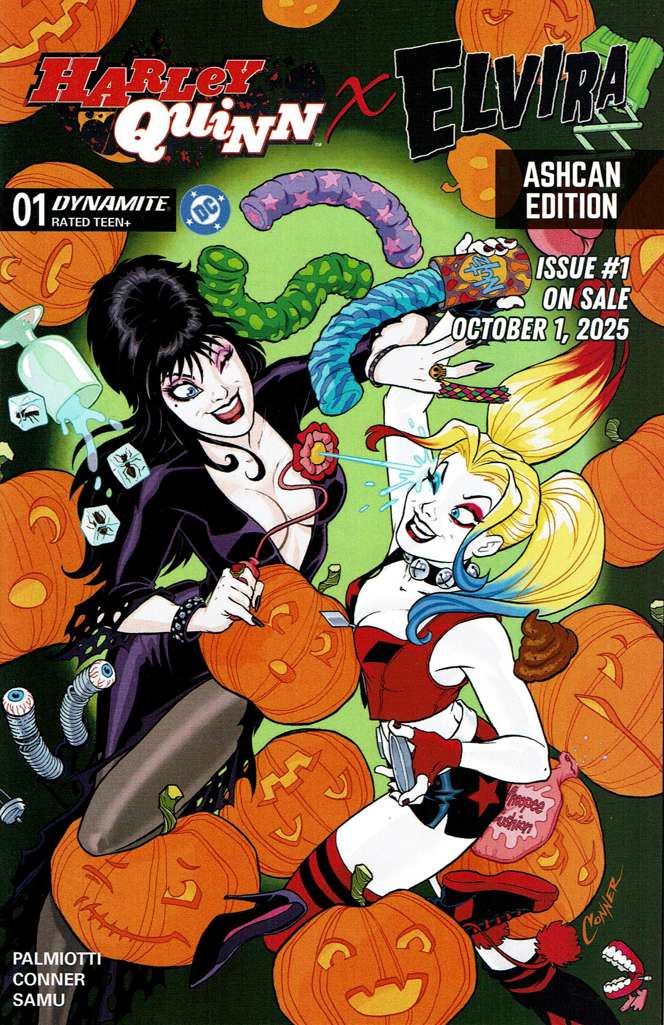 Harley Quinn X Elvira Ashcan #1