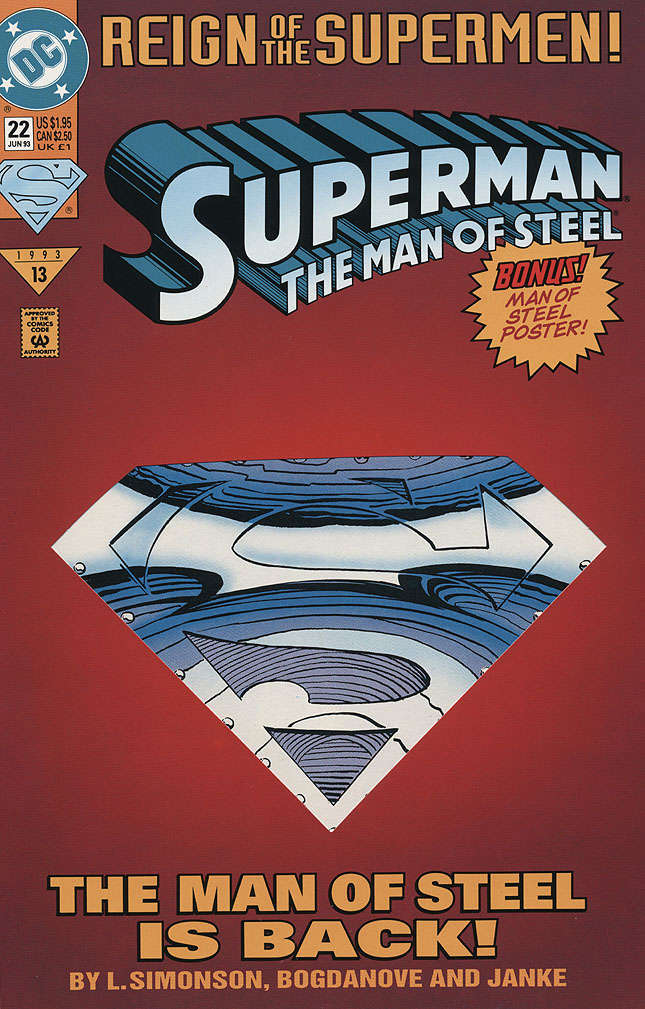 Superman: The Man of Steel #22 Special Cover