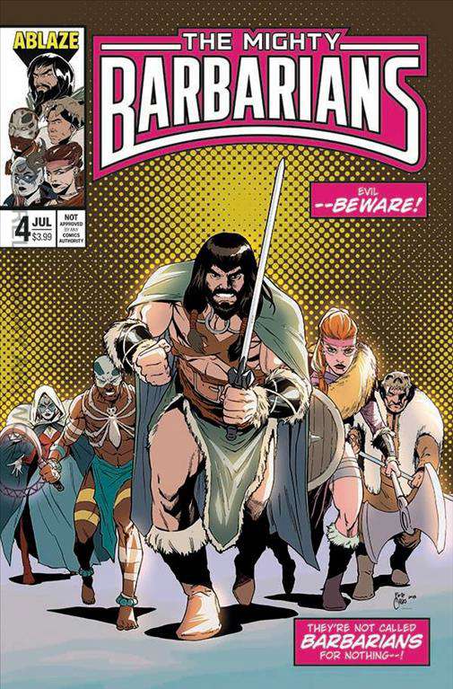 The Mighty Barbarians #4 Variation D