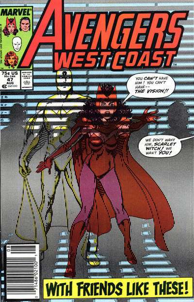 Avengers West Coast #47 Newsstand Edition