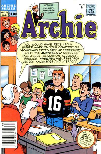 Archie #373 Newsstand Edition