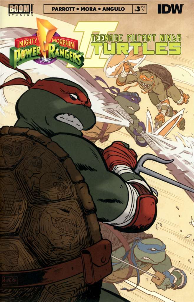 Mighty Morphin Power Rangers/Teenage Mutant Ninja Turtles II #3 Variation D