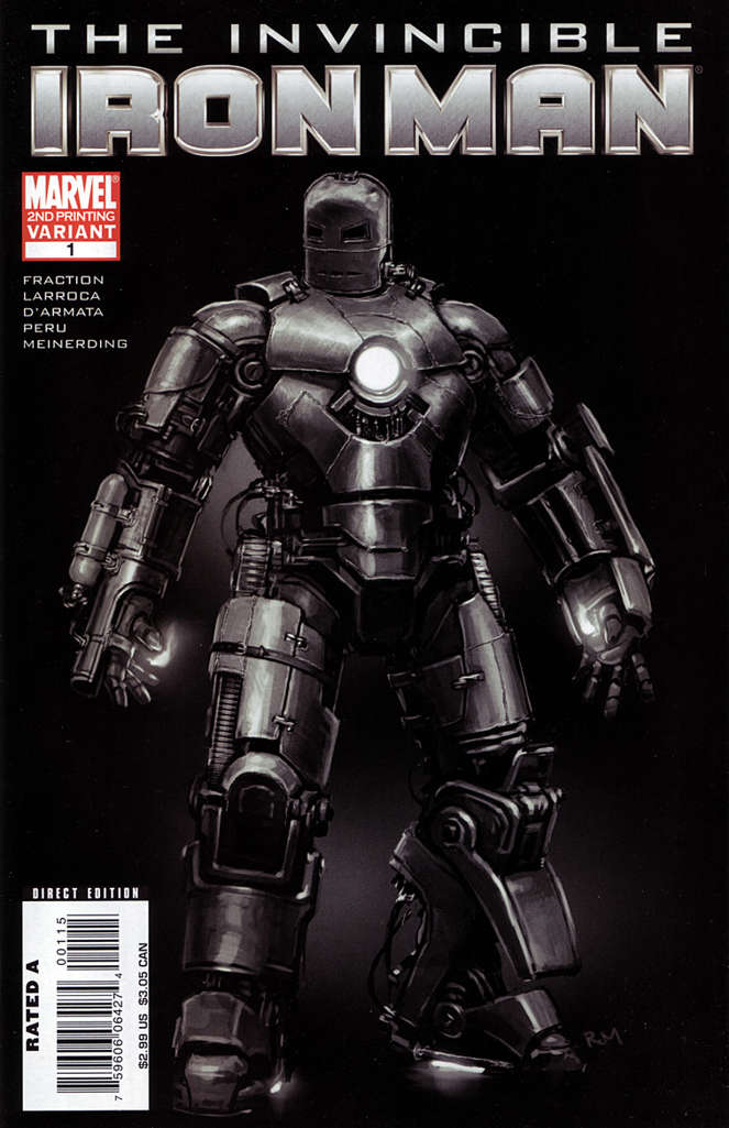 Invincible Iron Man #1 Variation B - 2nd printing