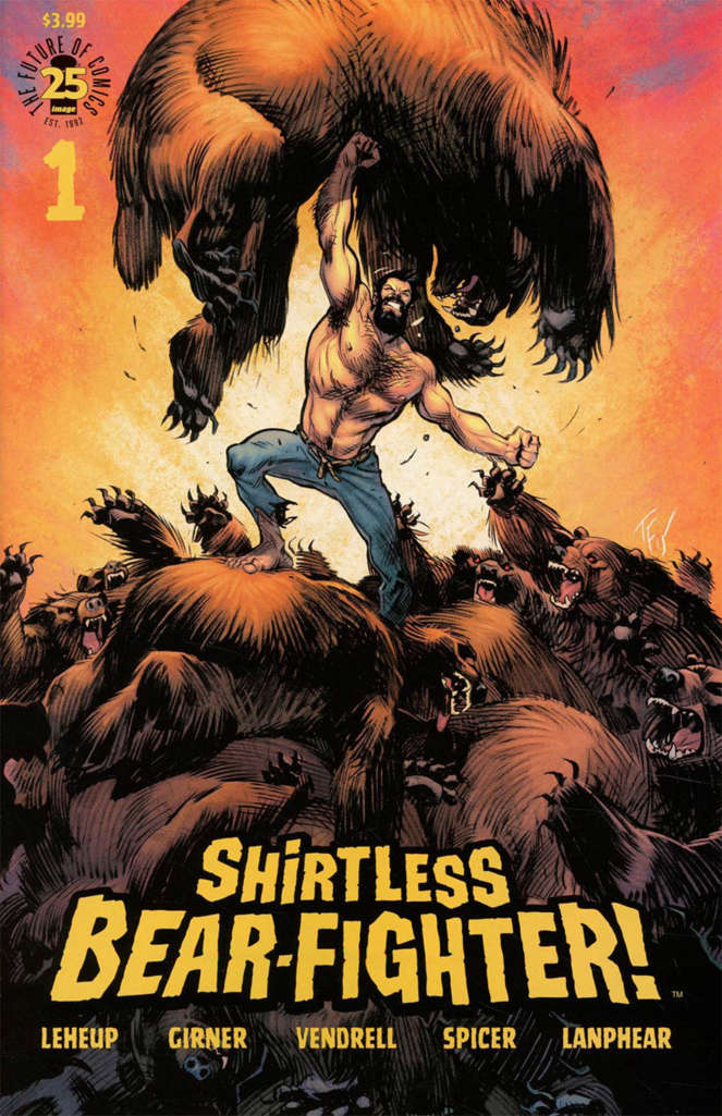 Shirtless Bear-Fighter! #1 Variation B