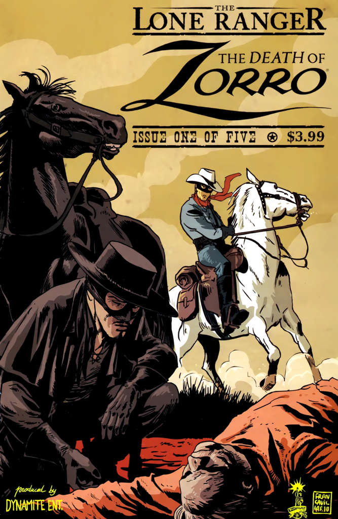 The Lone Ranger & Zorro: Death of Zorro #1 Variation B
