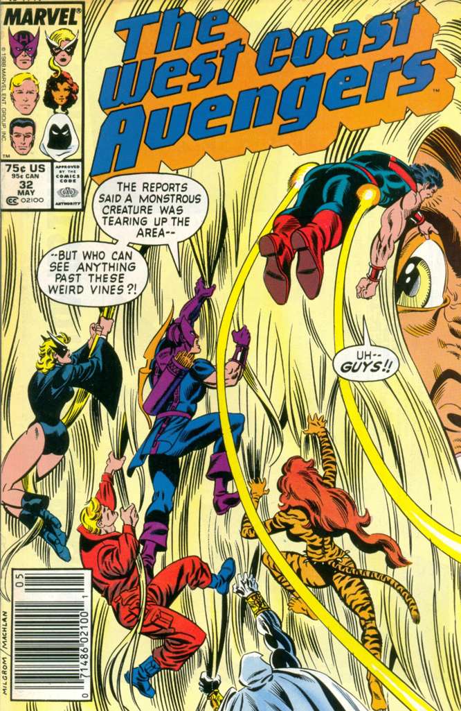 West Coast Avengers #32 Newsstand Edition